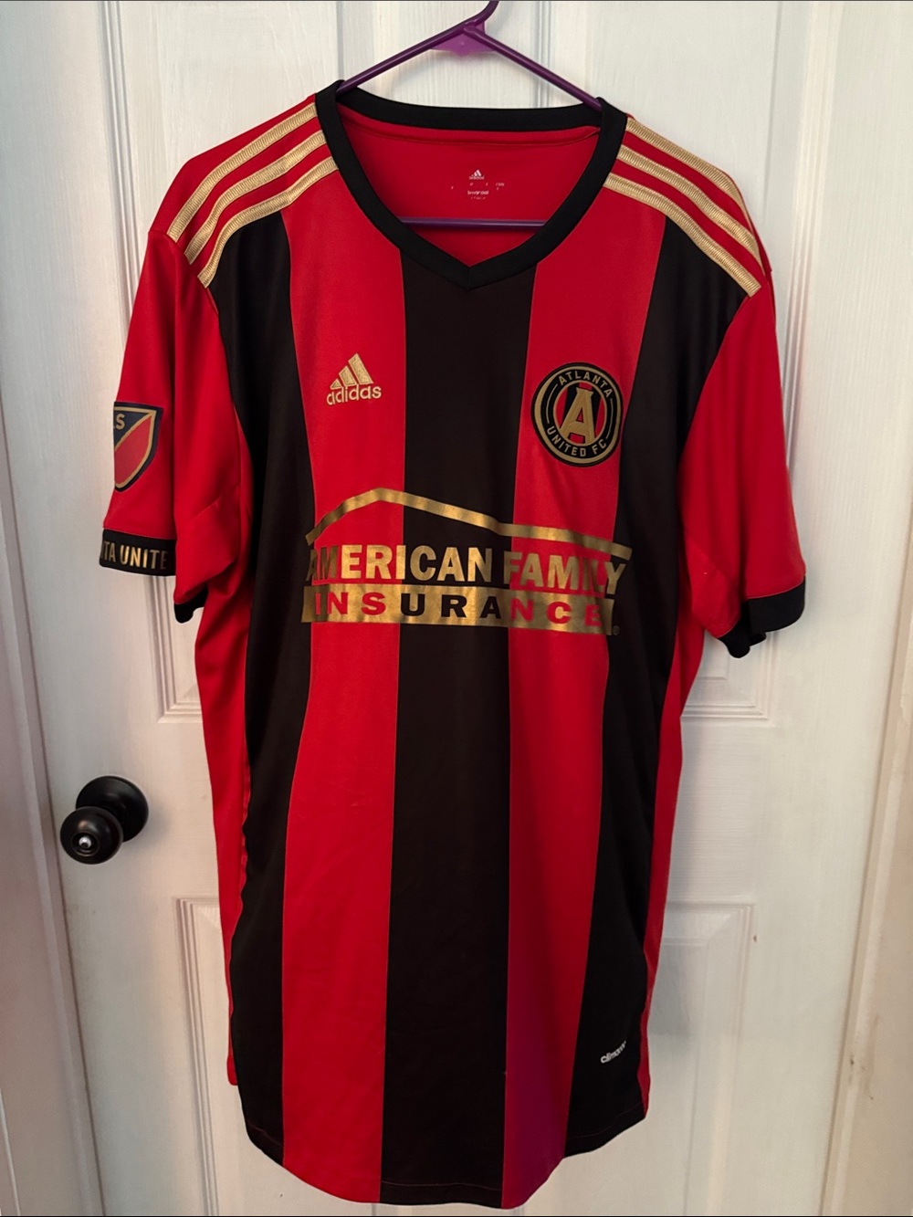 Adidas Men’s Atlanta United Red & Black Soccer Jersey